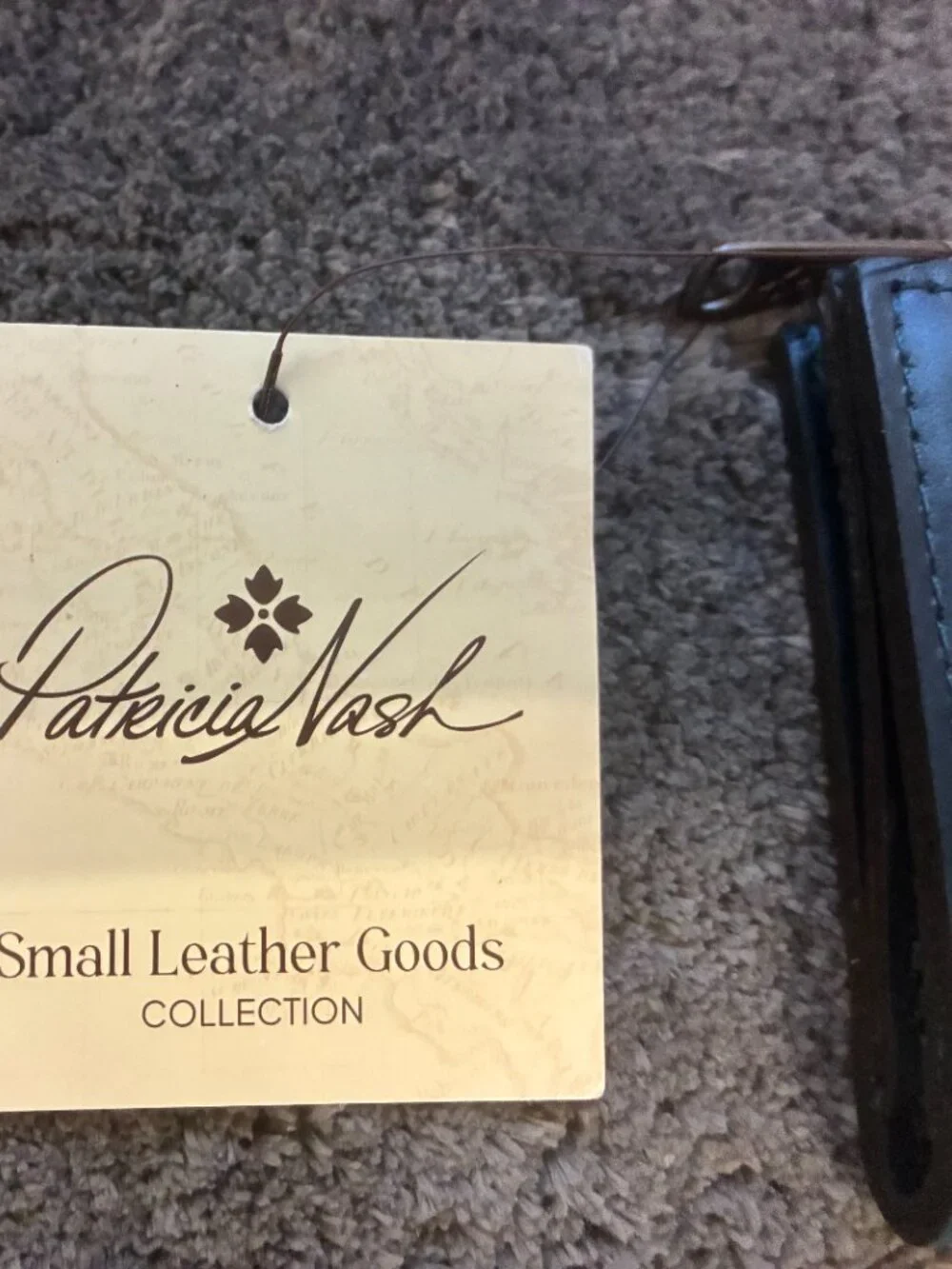 Patricia Nash Vintage Distress Nazari Blue Coral  Wallet